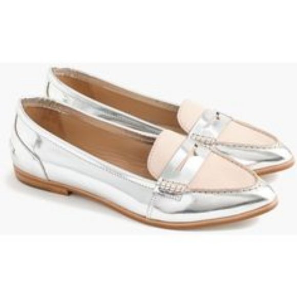J. Crew Shoes - J. Crew Collins Mixed Metallic Leather Loafers